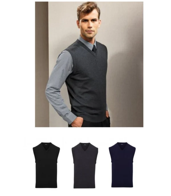 PR699 Premier Sleeveless Cotton Acrylic V Neck Slipover